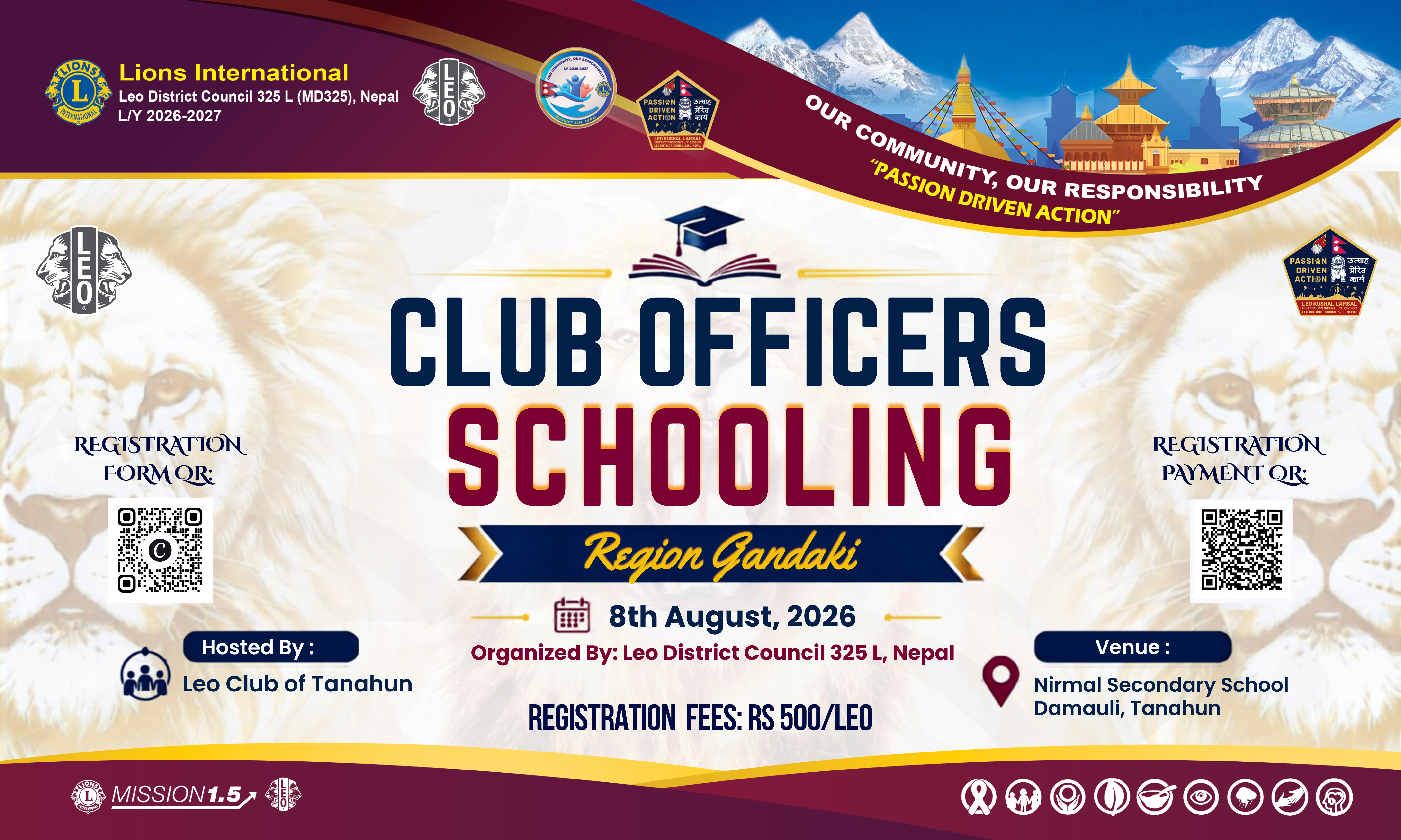 CLUB OFFICERS SCHOOLING – REGION GANDAKI 2026–27